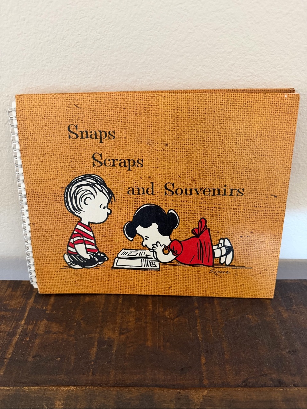 Hallmark 1967 PEANUTS  Snaps Scraps Souvenirs Spiral Bound Scrapbook Album